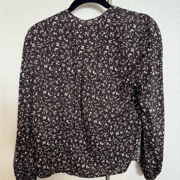 Madewell Brown Floral Blouse - Picture 6 of 8
